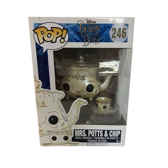 Funko Pop! Disney Beauty And The Beast - Mrs. Potts & Chip #246 New - Picture 2 of 11